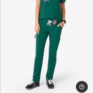Figs Yola Skinny Scrub Pants Hunter Green